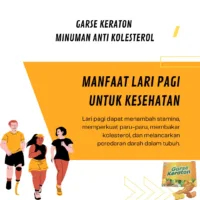 CARA ALAMI MENURUNKAN KOLESTEROL DENGAN LARI PAGI DAN RUTIN MINUM GARSE KERATON